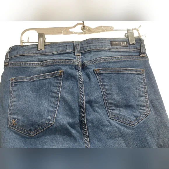 Kut from the Kloth Brigitte Ankle Skinny Jeans Pearl Details Women's Size 8 GUC - Picture 3 of 8